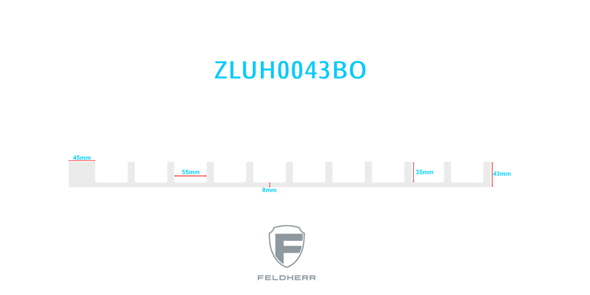 1005 mm x 715 mm x 43 mm Schaumstoffeinlage für Spur H0 - liegend - 10 Stege für Modelleisenbahn - ZLUHO043B