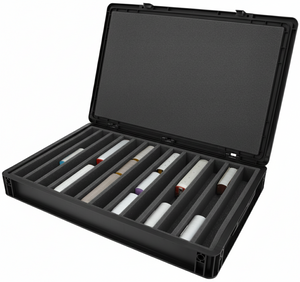 Eurobox 60 x 40 cm Set für Modelleisenbahnen - Spur H0m - 13 Fächer - Schaumstoffeinlage zur stehenden Aufbewahrung