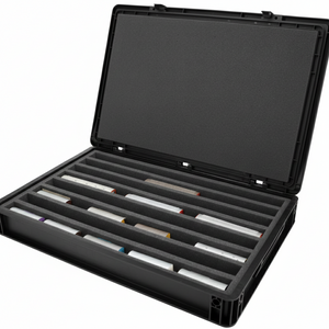 Eurobox 60 x 40 cm Set für Modelleisenbahnen - Spur H0m - 8 Fächer - Schaumstoffeinlage zur stehenden Aufbewahrung