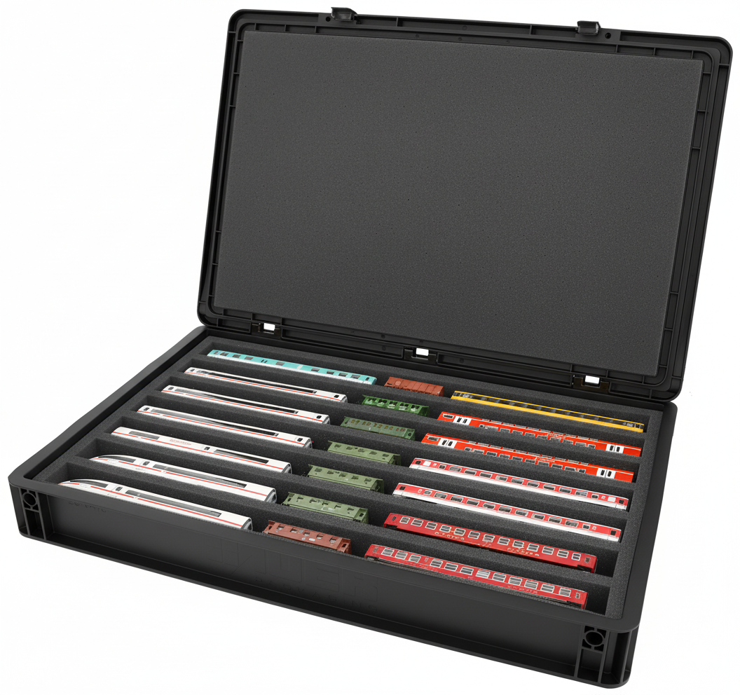 Feldherr Eurobox 40 X 30 Model Railway Set N Scale - 8 Compartments