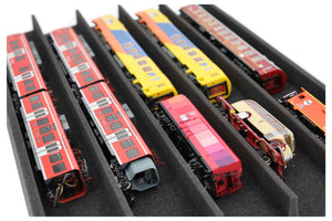 PanoramaLiege - Spur H0 - 5 Fächer für Modelleisenbahn  560 mm x 360 mm x 45 mm - EUMFQFA02
