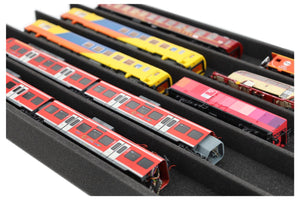 PanoramaLiege - Spur H0 - 5 Fächer für Modelleisenbahn  560 mm x 360 mm x 45 mm - EUMFQFA02