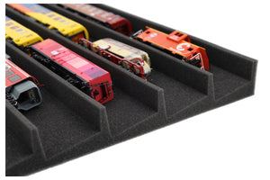 PanoramaLiege - Spur H0 - 5 Fächer für Modelleisenbahn  560 mm x 360 mm x 45 mm - EUMFQFA02