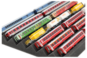 Zugliege 360 mm x 270 mm - Spur N - 7 Fächer für Modelleisenbahn - KN030A01