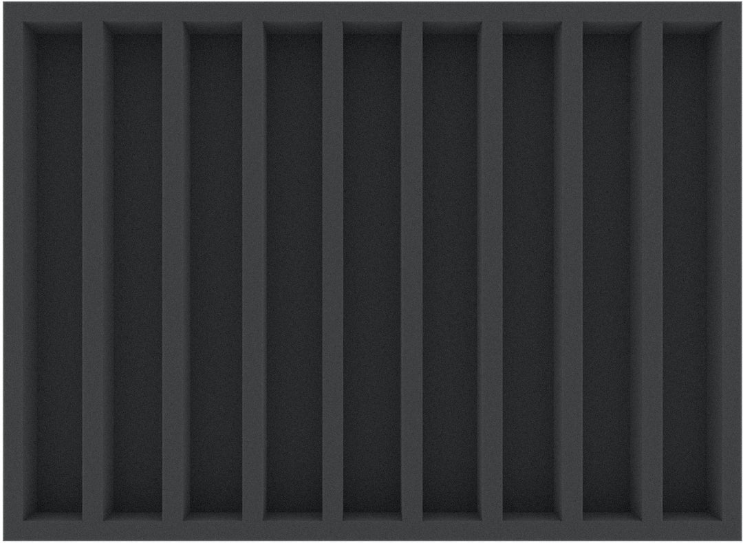 370 mm x 270 mm x 35 mm Foam insert for model railway - N scale - 9 co ...