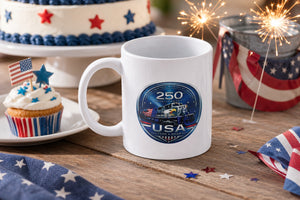 USA 250th Anniversary Coffee Mug - Limited Edition Commemorative Design 1776–2026
