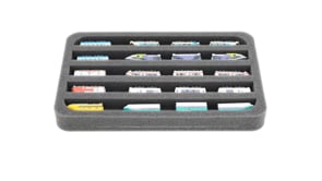 Feldherr foam insert for Z-Shorty model railway - 5 compartments - for horizontal storage